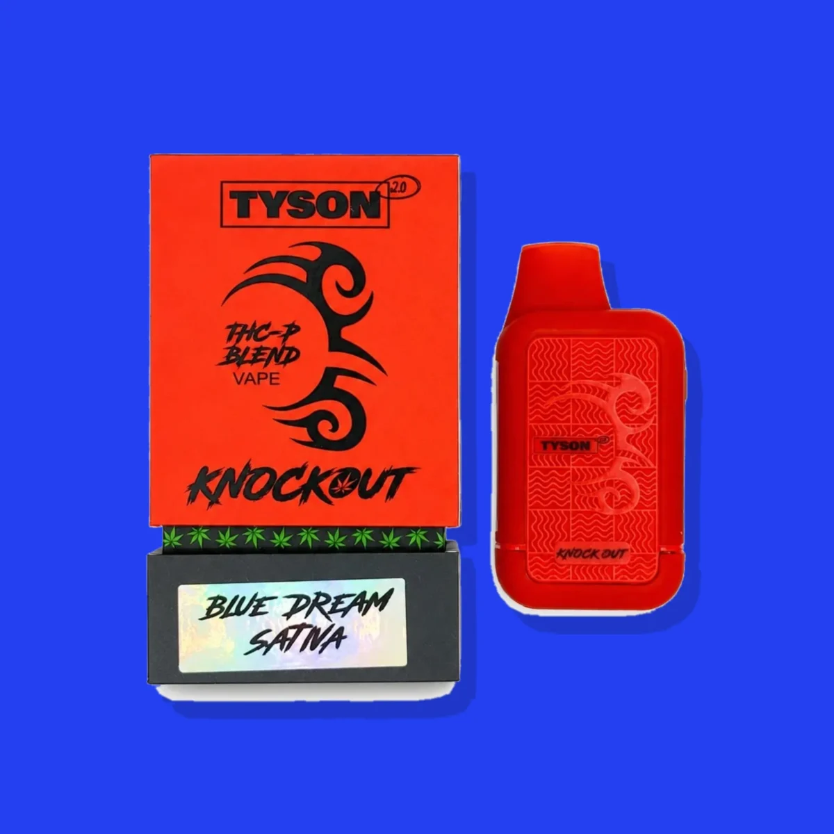 Blue Dream di Tyson, la confezione su fondo blu