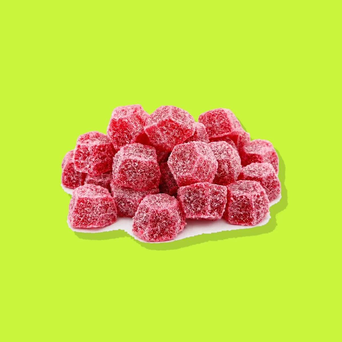 Cherry Blaze di PUFFLOVE, la confezione su fondo lime