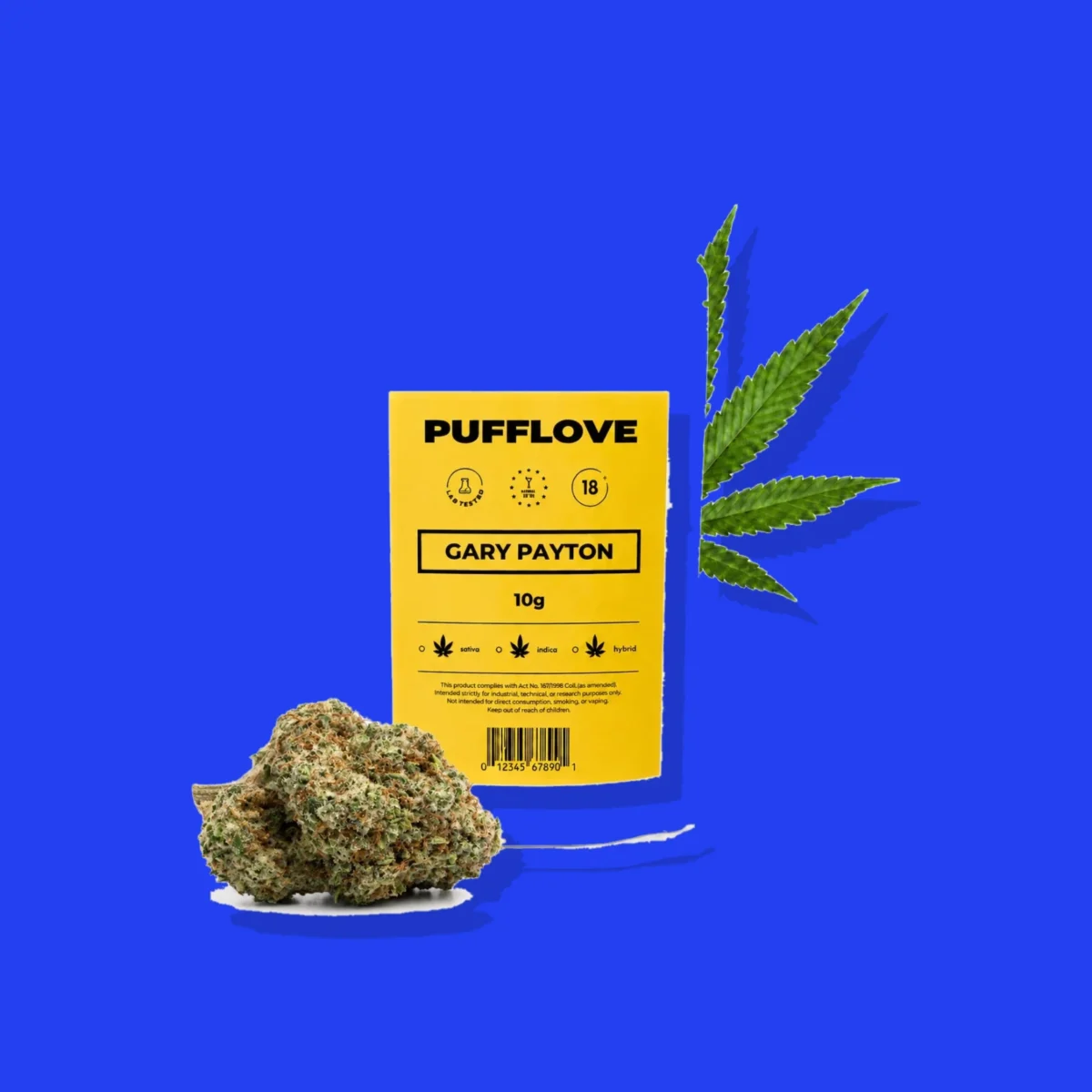 Gary Payton di PUFFLOVE, la confezione su fondo blu