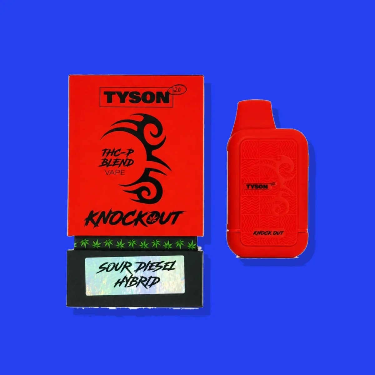 Sour Diesel di Tyson, la confezione su fondo blu