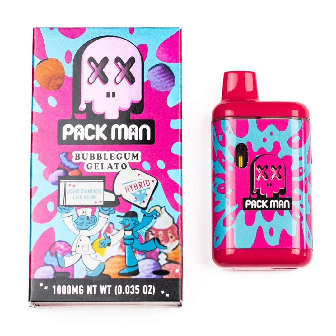 Bubblegum Gelato Pack Man, Vape