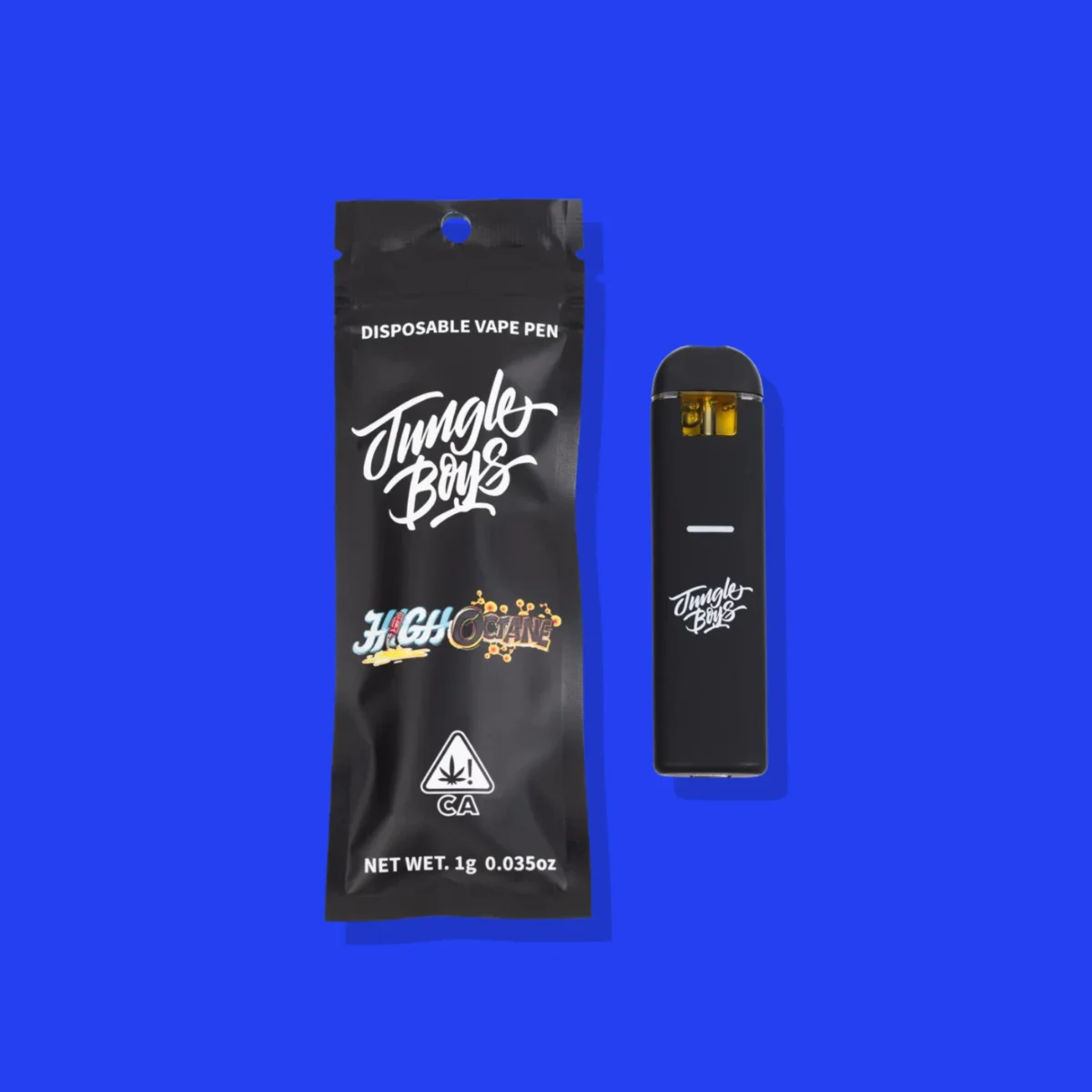 High Octane di Jungle Boys, la confezione su fondo blu