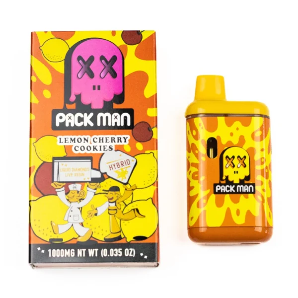 Lemon Cherry Cookies, Pack Man, Vape