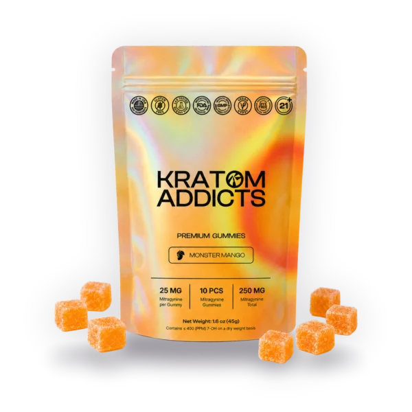 Monster Mango Gummies Kratom Addicts, Gummies