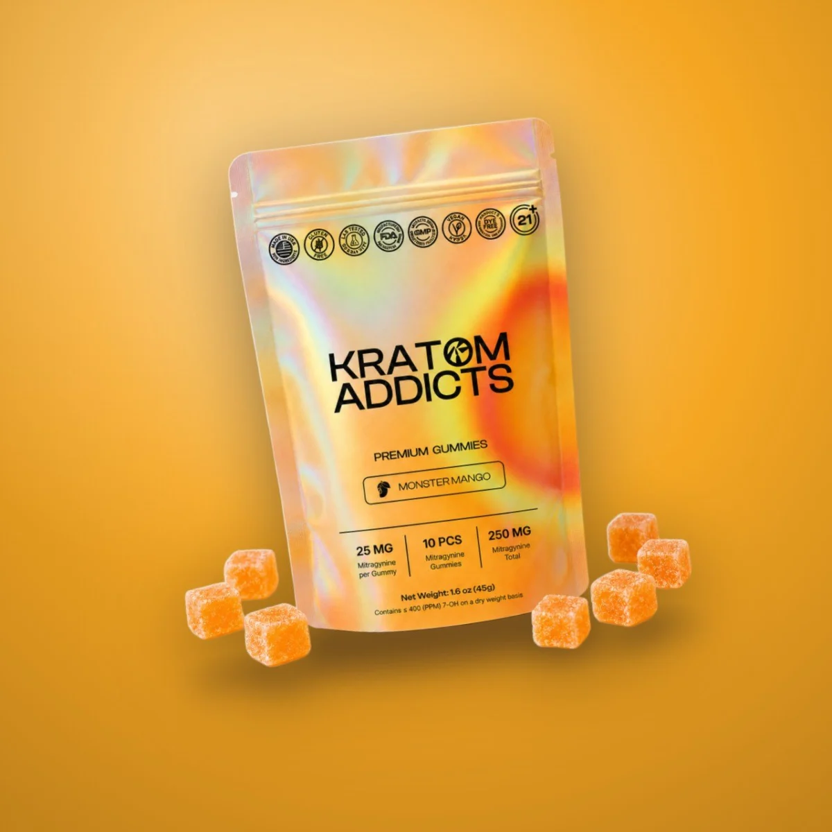 Monster Mango Gummies Kratom Addicts, Gummies