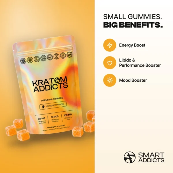Monster Mango Gummies Kratom Addicts, Gummies