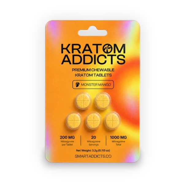 Monster Mango Tabs Kratom Addicts, Compresse