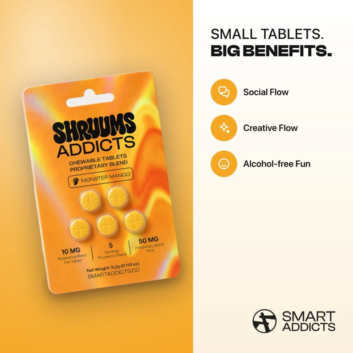 Monster Mango Tabs Shruums Addicts, Compresse