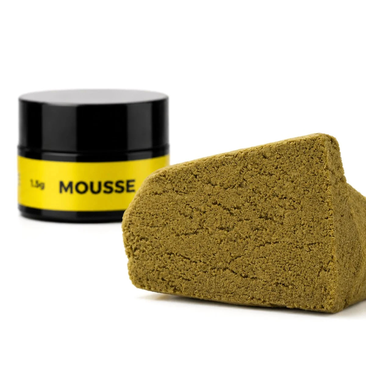 Mousse Hash, barattolo PUFFLOVE con l'hash