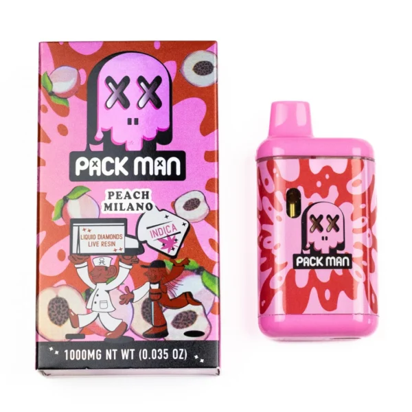Peach Milano, Pack Man, Vape