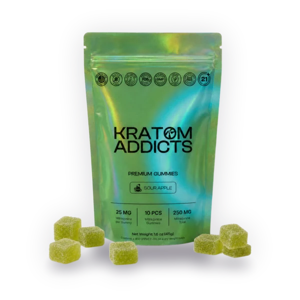 Sour Apple Gummies, Smart Addicts, Gummies