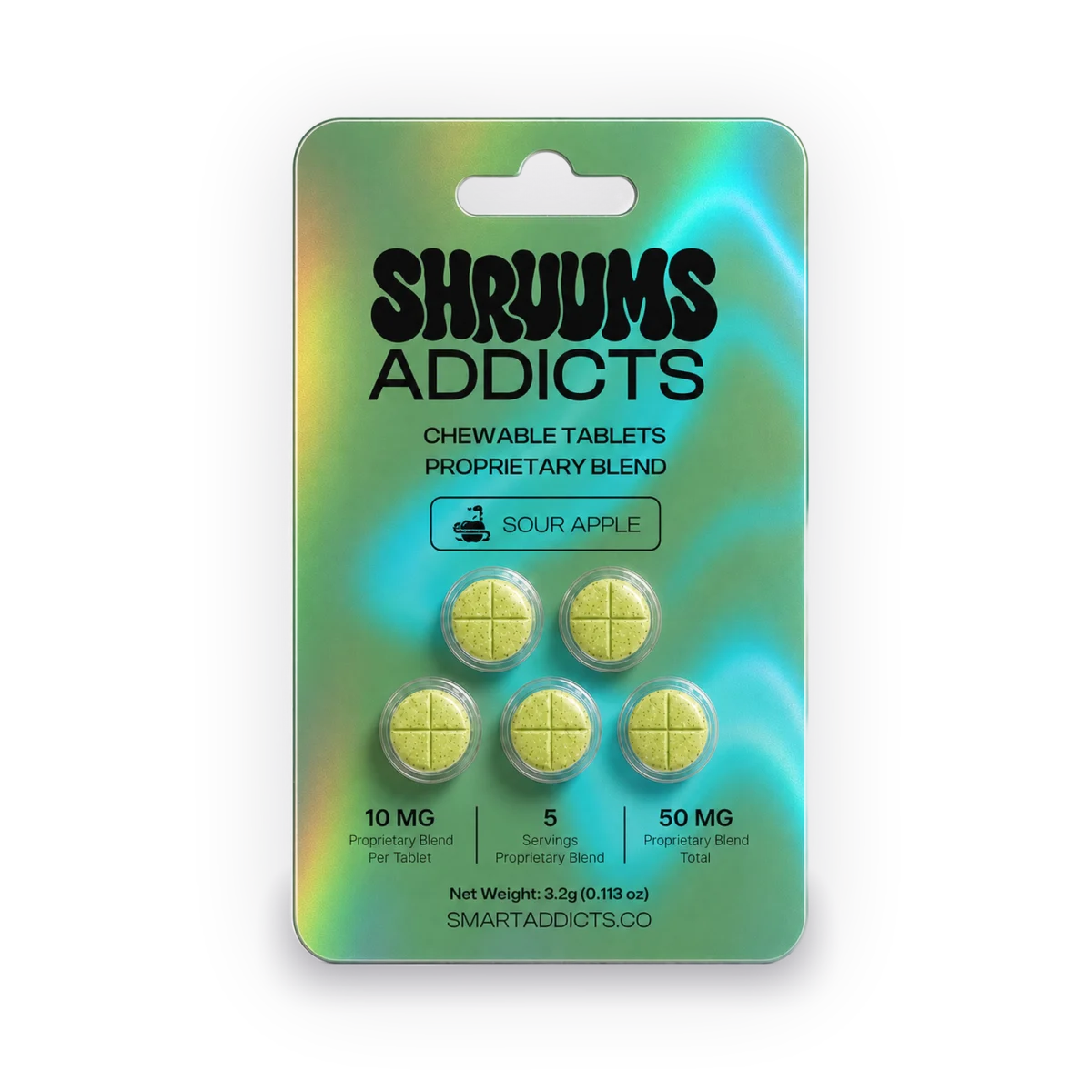Sour Apple Tabs Shruums Addicts, Compresse