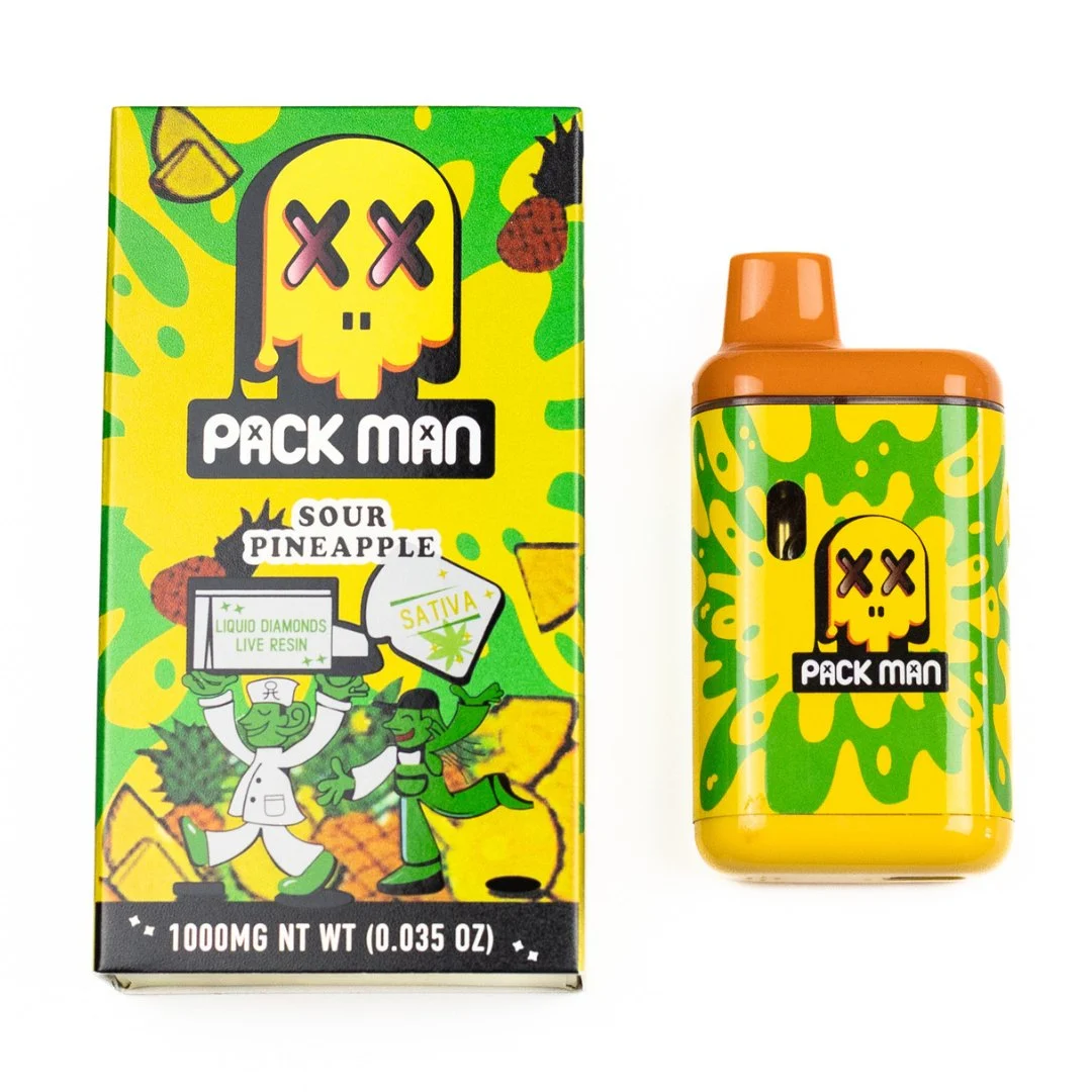 Sour Pineapple Pack Man, Vape