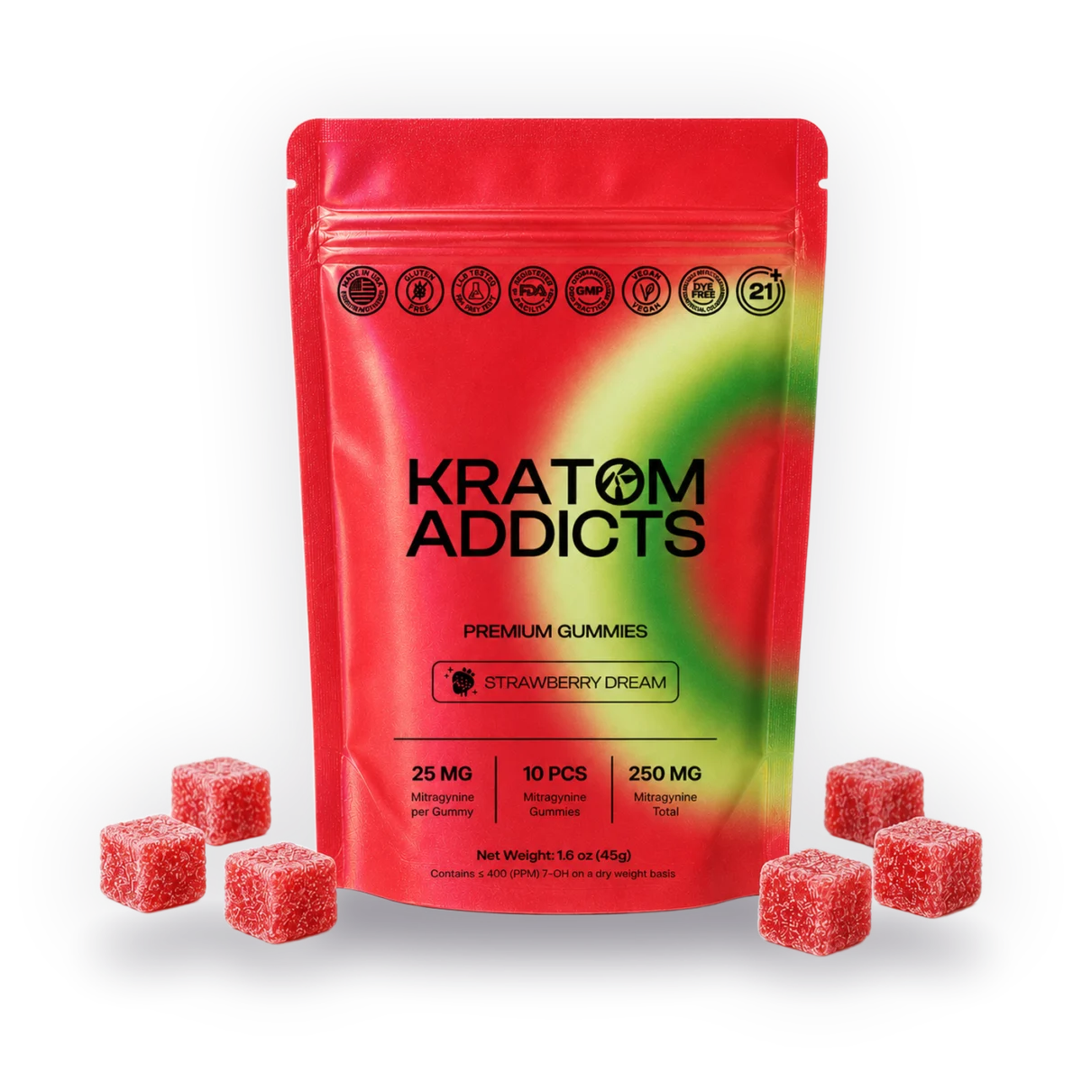 Strawberry Dream Gummies Kratom Addicts, Gummies