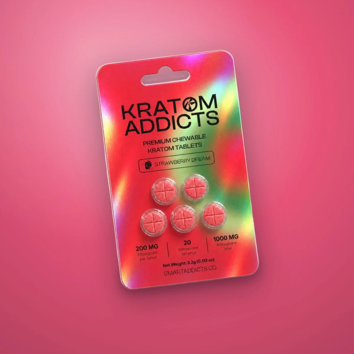Strawberry Dream Tabs Kratom Addicts, Compresse