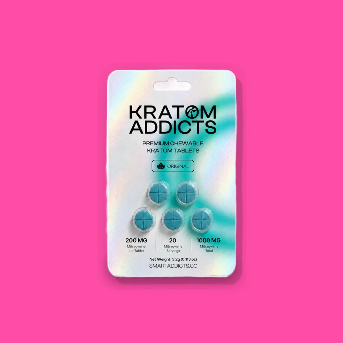 The Original Tabs di Smart Addicts, la confezione su fondo fucsia