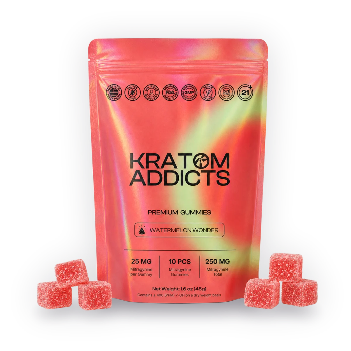Watermelon Wonder Gummies Kratom Addicts, Gummies
