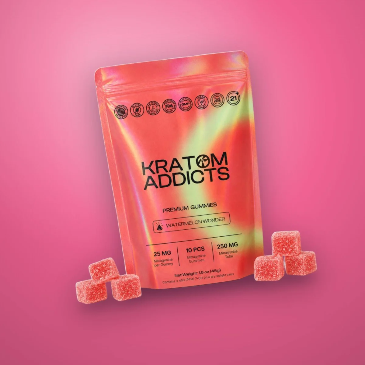 Watermelon Wonder Gummies Kratom Addicts, Gummies