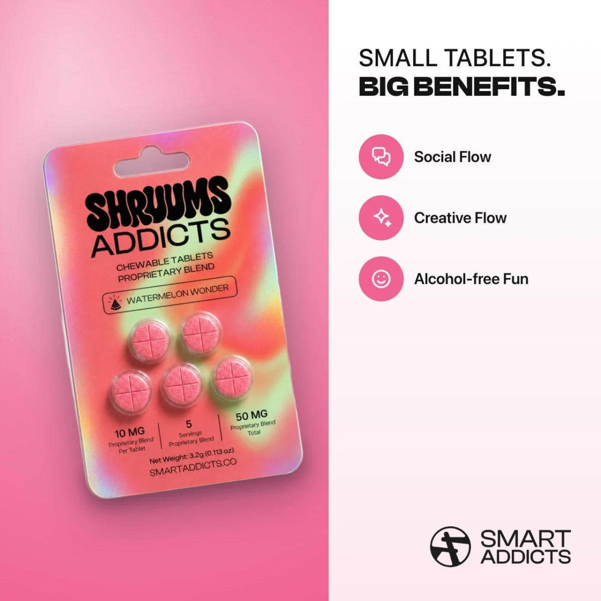 Watermelon Wonder Tabs Shruums Addicts, Compresse