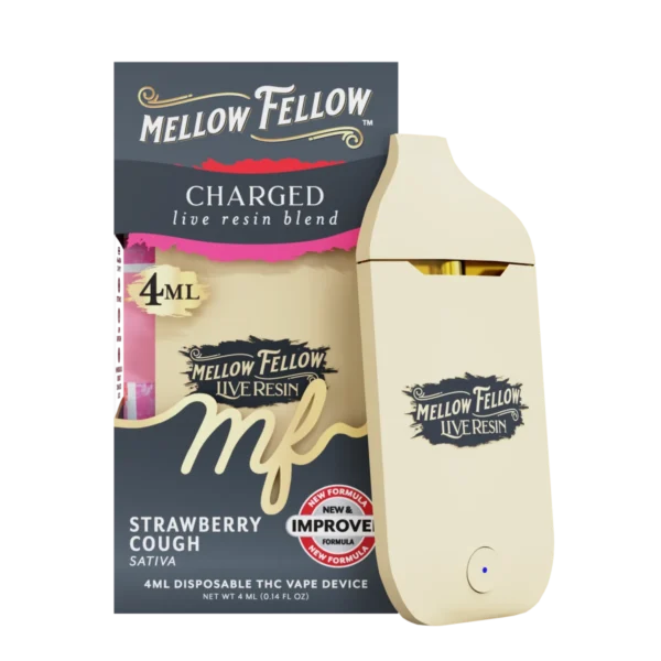 Strawberry Cough Charged Blend Mellow Fellow, Vape