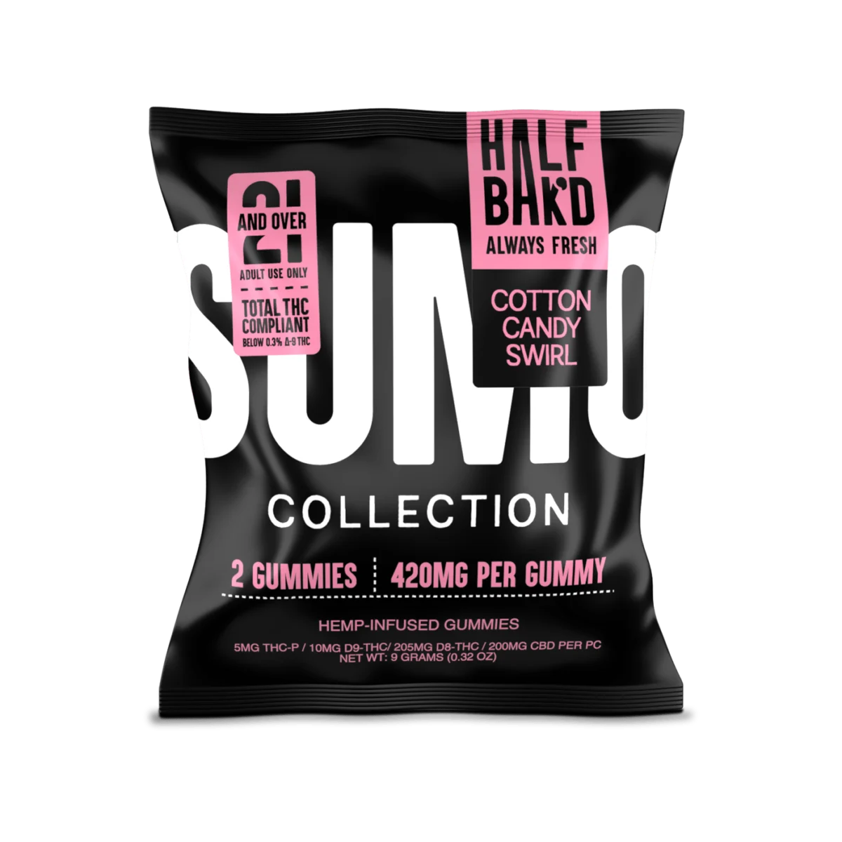 Sumo Cotton Candy Swirl Half Bak'd, Gummies