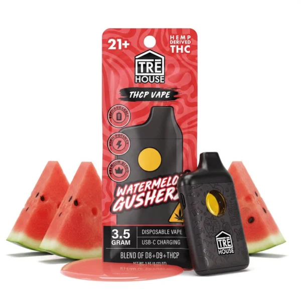 Watermelon Gusherz THC-P, Tre House, Vape