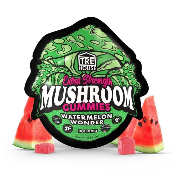 Watermelon Wonder Mushroom Gummies, Tre House, Gummies